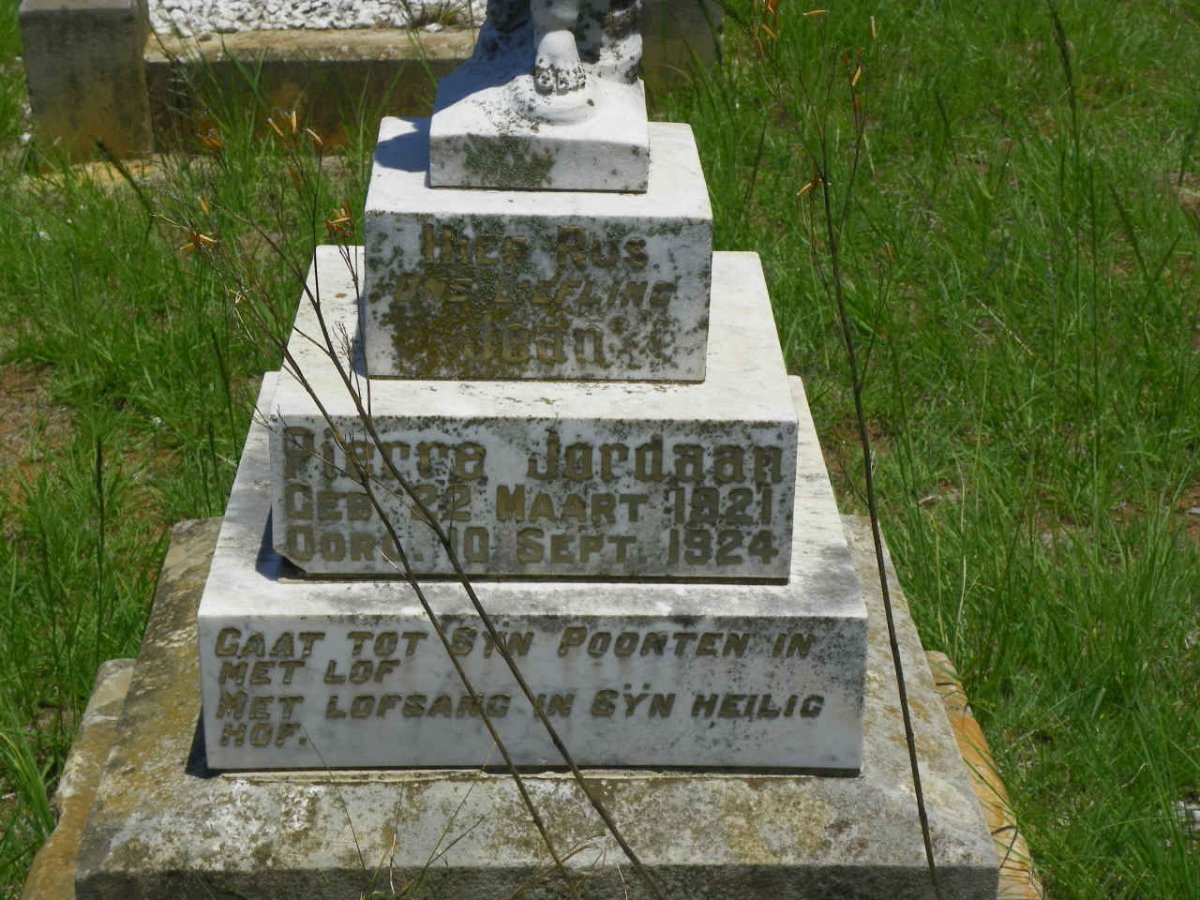 JORDAAN Jean Pierre 1921-1924