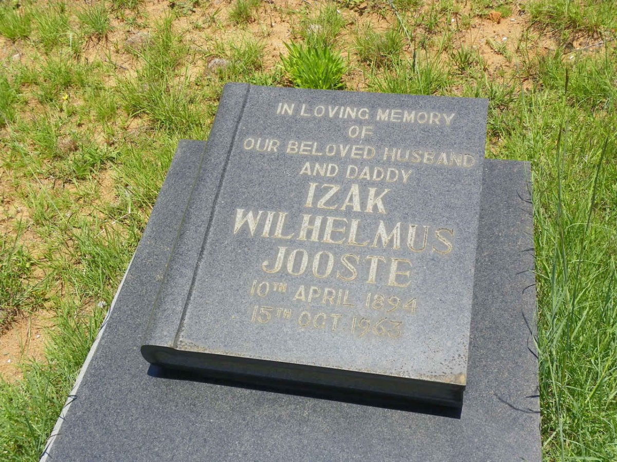 JOOSTE Izak Wilhelmus 1894-1963