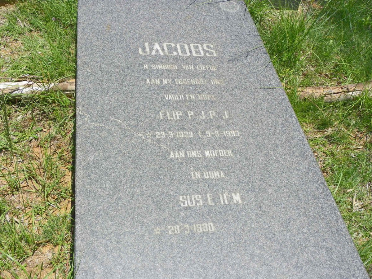 JACOBS P.J.P.J. 1929-1993 &amp; E.H.M. 1930-