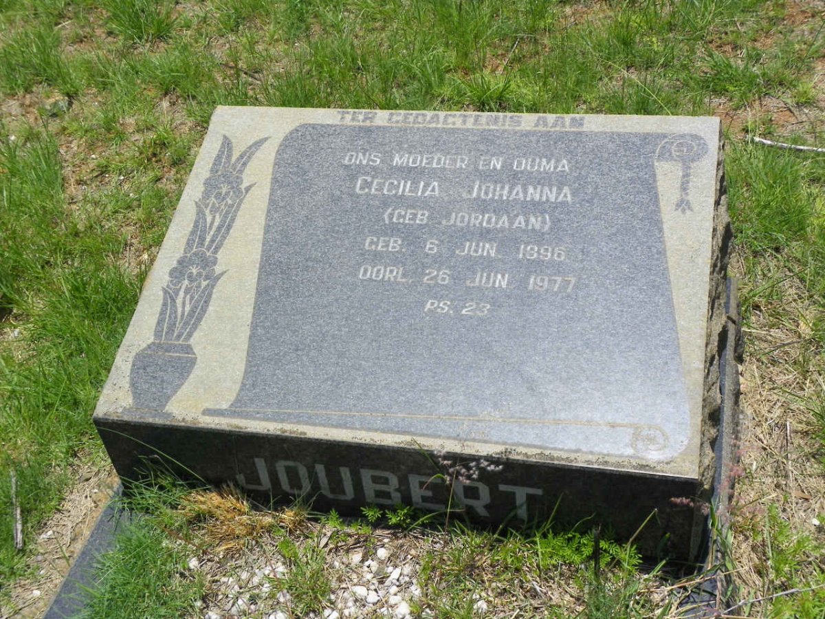 JOUBERT Cecilia Johanna nee JORDAAN 1896-1977