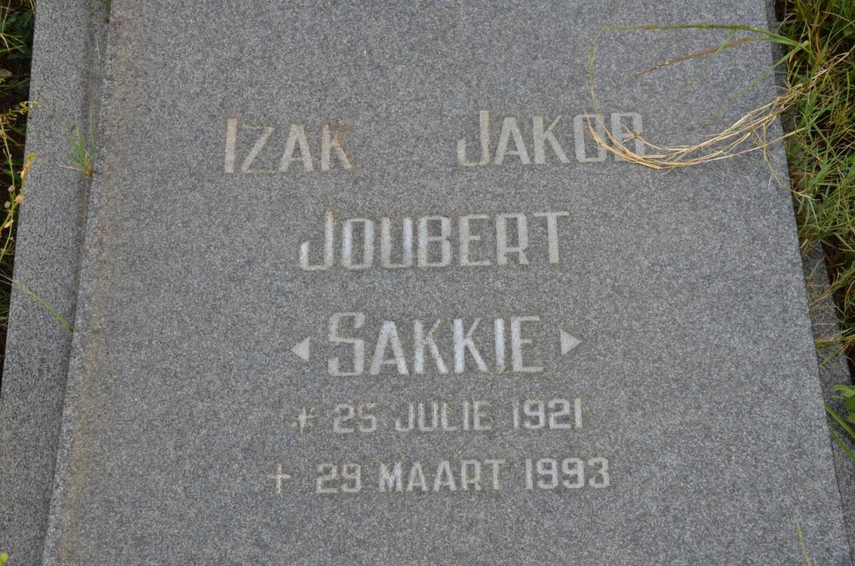 JOUBERT Izak Jakob 1921-1993