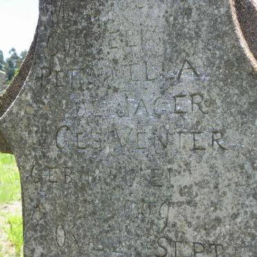 JAGER Cornelia Petronella, de nee VENTER 1909-1929