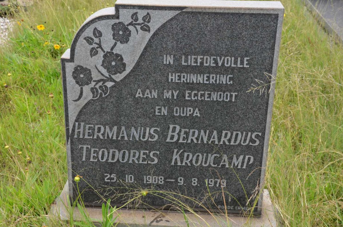 KROUCAMP Hermanus Bernardus Teodores 1908-1979