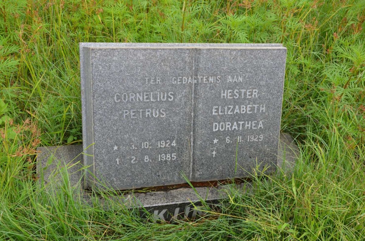 KUNZ Cornelius Petrus 1924-1985 &amp; Hester Elizabeth Dorathea 1929-
