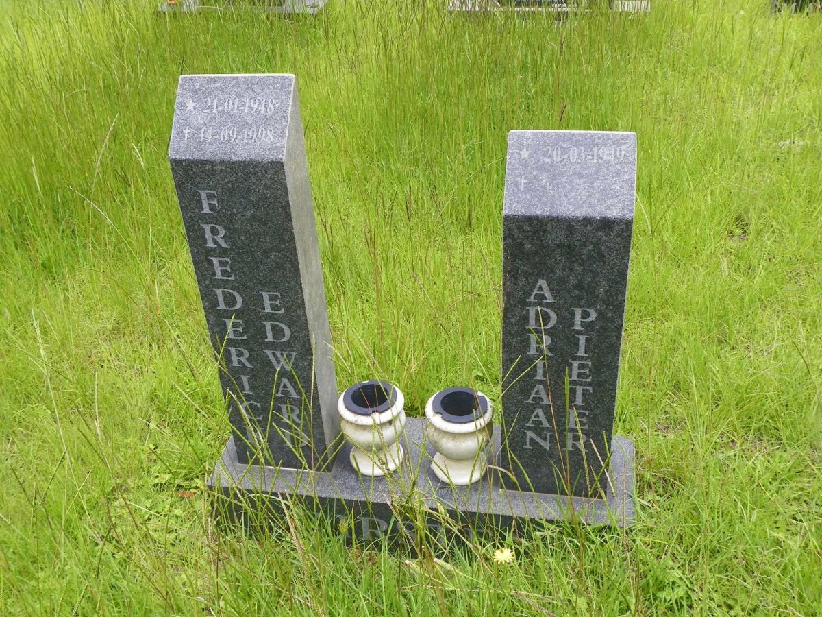 KIRSTEN Frederick Edward 1948-1998 &amp; Adriaan Pieter 1949-