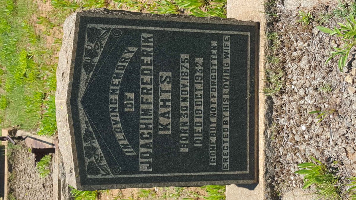 KAHTS Joachim Frederik 1875-1932