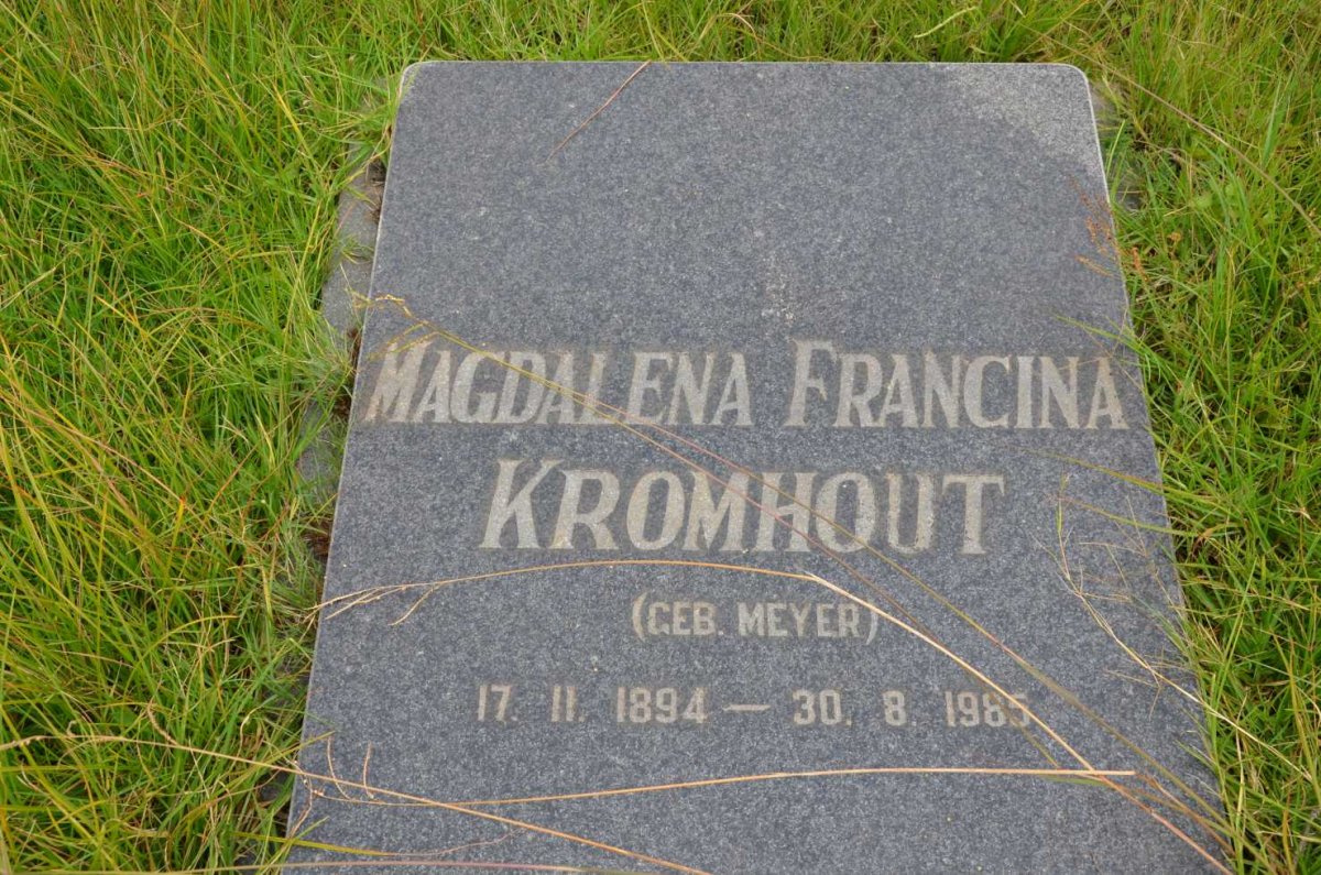 KROMHOUT Magdalena Francina nee MEYER 1894-1985