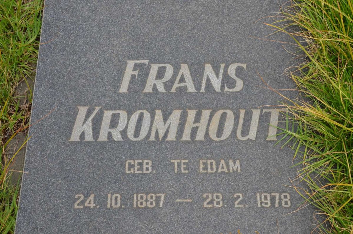 KROMHOUT Frans 1887-1978