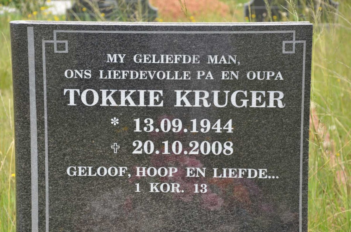 KRUGER Tokkie 1944-2008