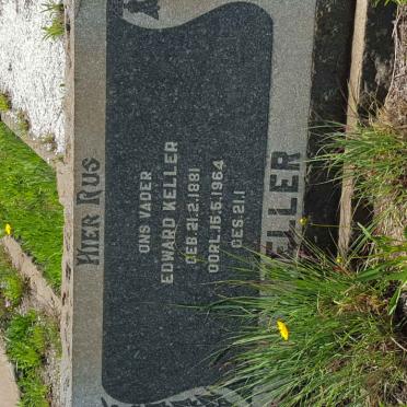 KELLER Edward 1881-1964 &amp; Martha 1884-1947