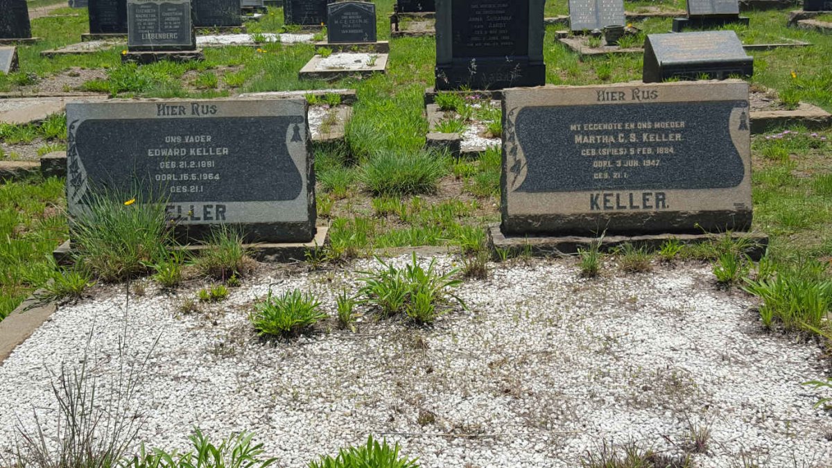 KELLER Edward 1881-1964 &amp; Martha 1884-1947