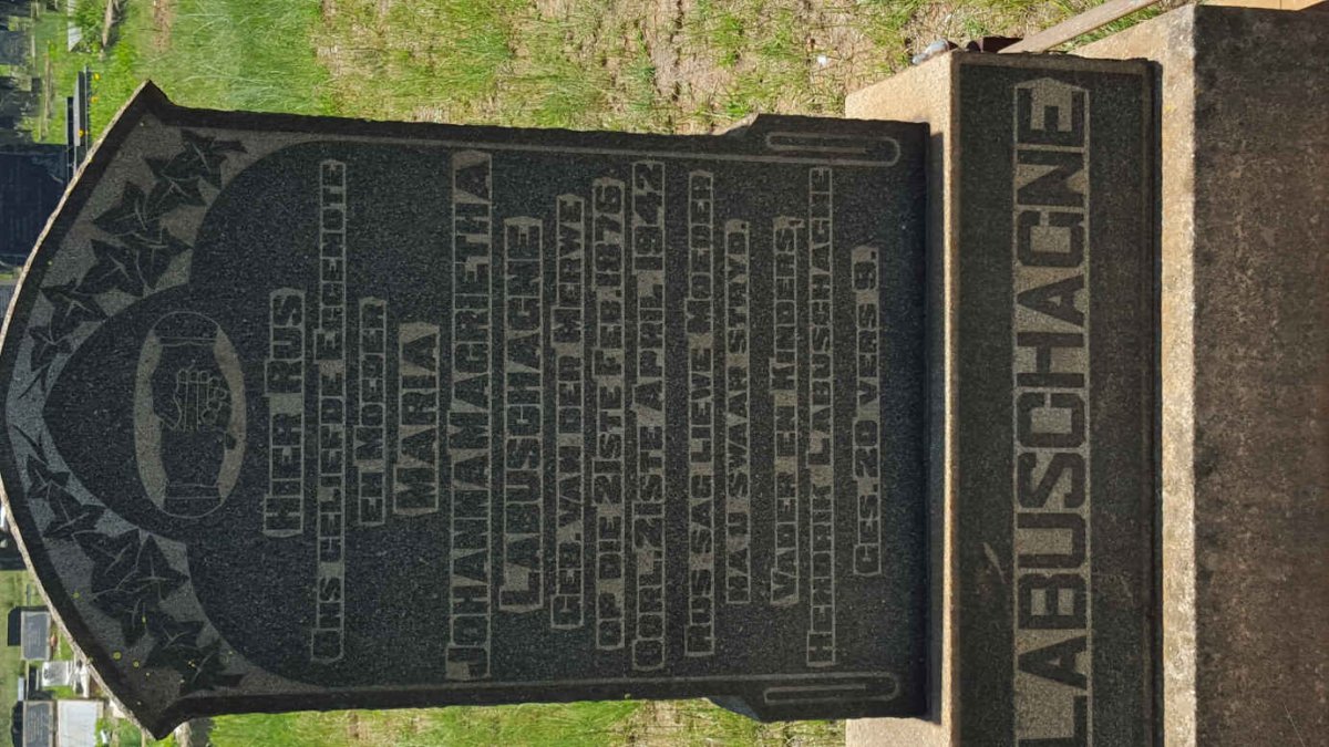 LABUSCHAGNE Maria Johanna Magrietha nee VAN DER MERWE 1876-1942