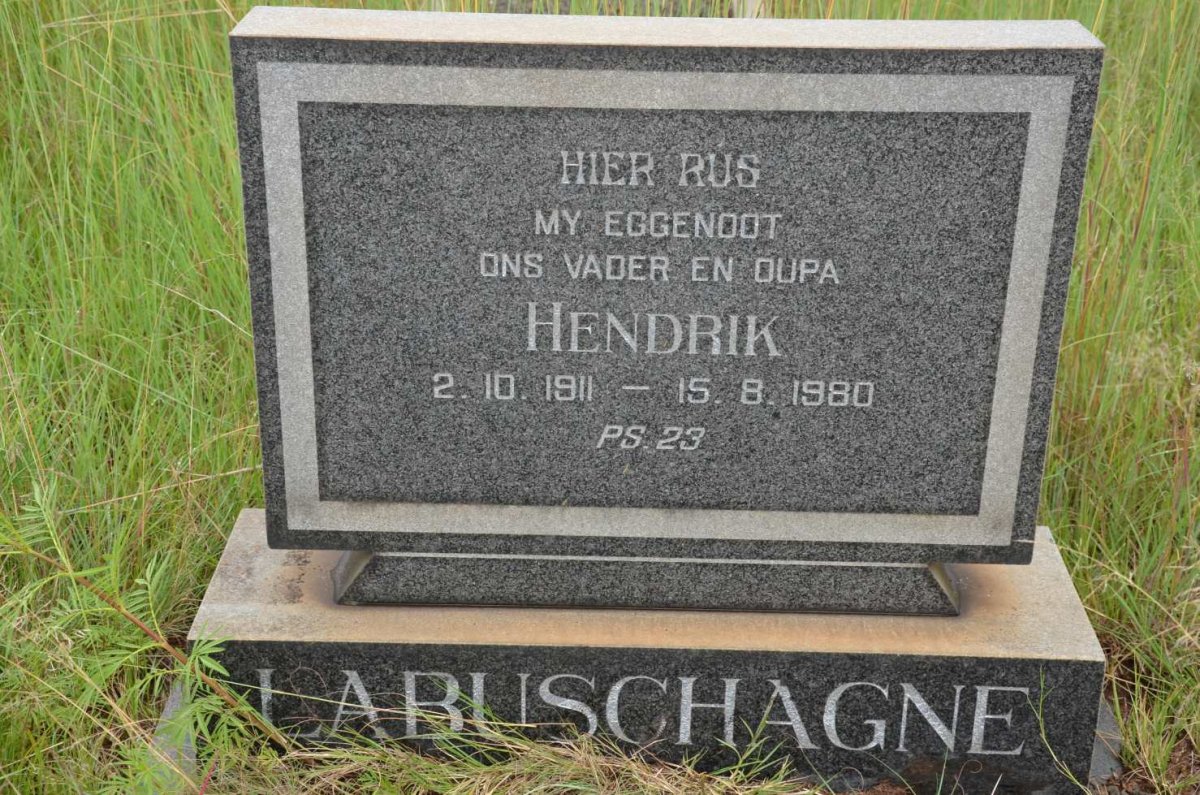 LABUSCHAGNE Hendrik 1911-1980