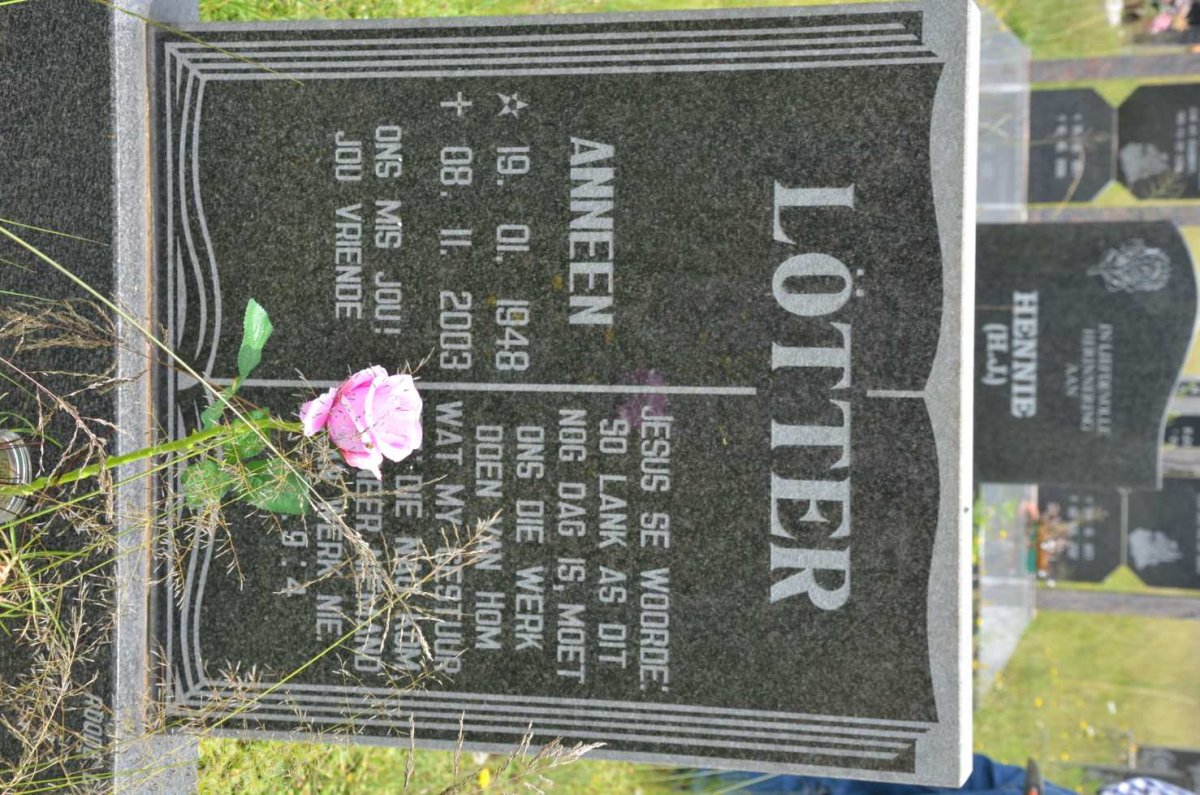 LOTTER Anneen 1948-2003