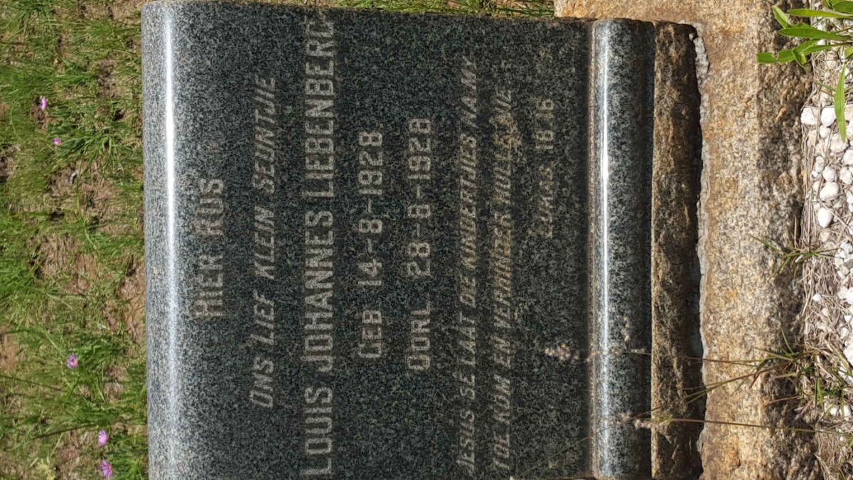 LIEBENBERG Louis Johannes 1928-1928