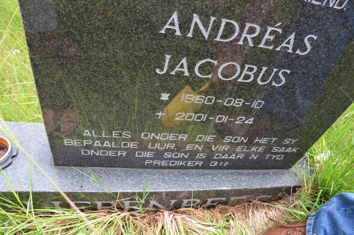 LIEBENBERG Andreas Jacobus 1960-2001