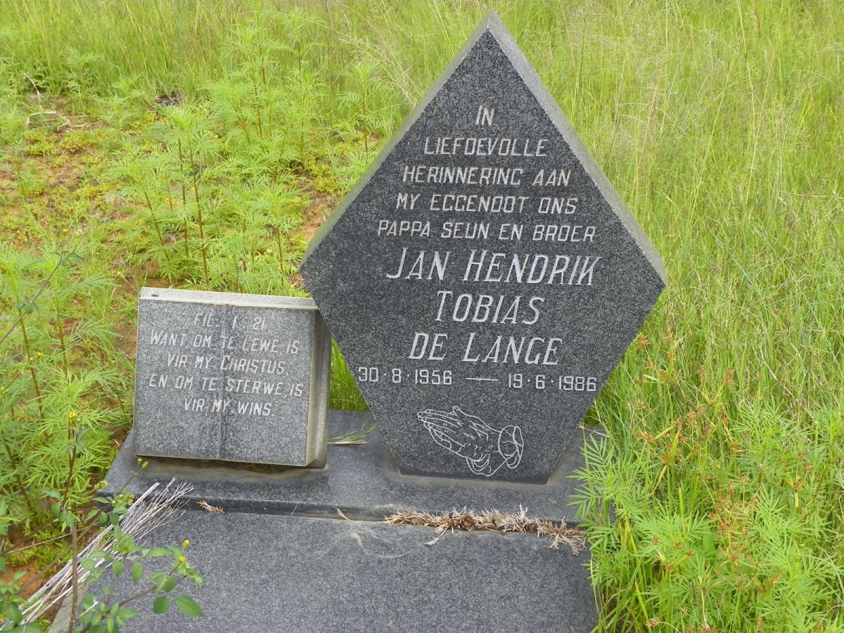 LANGE Jan Hendrik Tobias, de 1956-1986