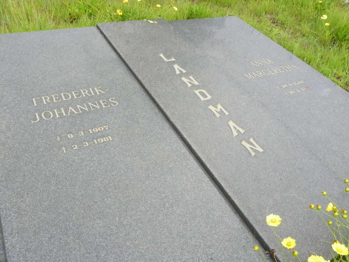 LANDMAN Frederik Johannes 1907-1981 &amp; Anna Margeretha 1904-1981