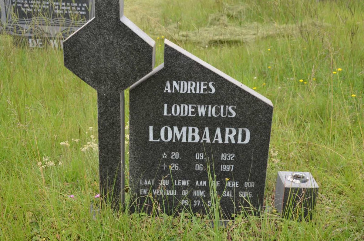 LOMBAARD Andries Lodewicus 1932-1997