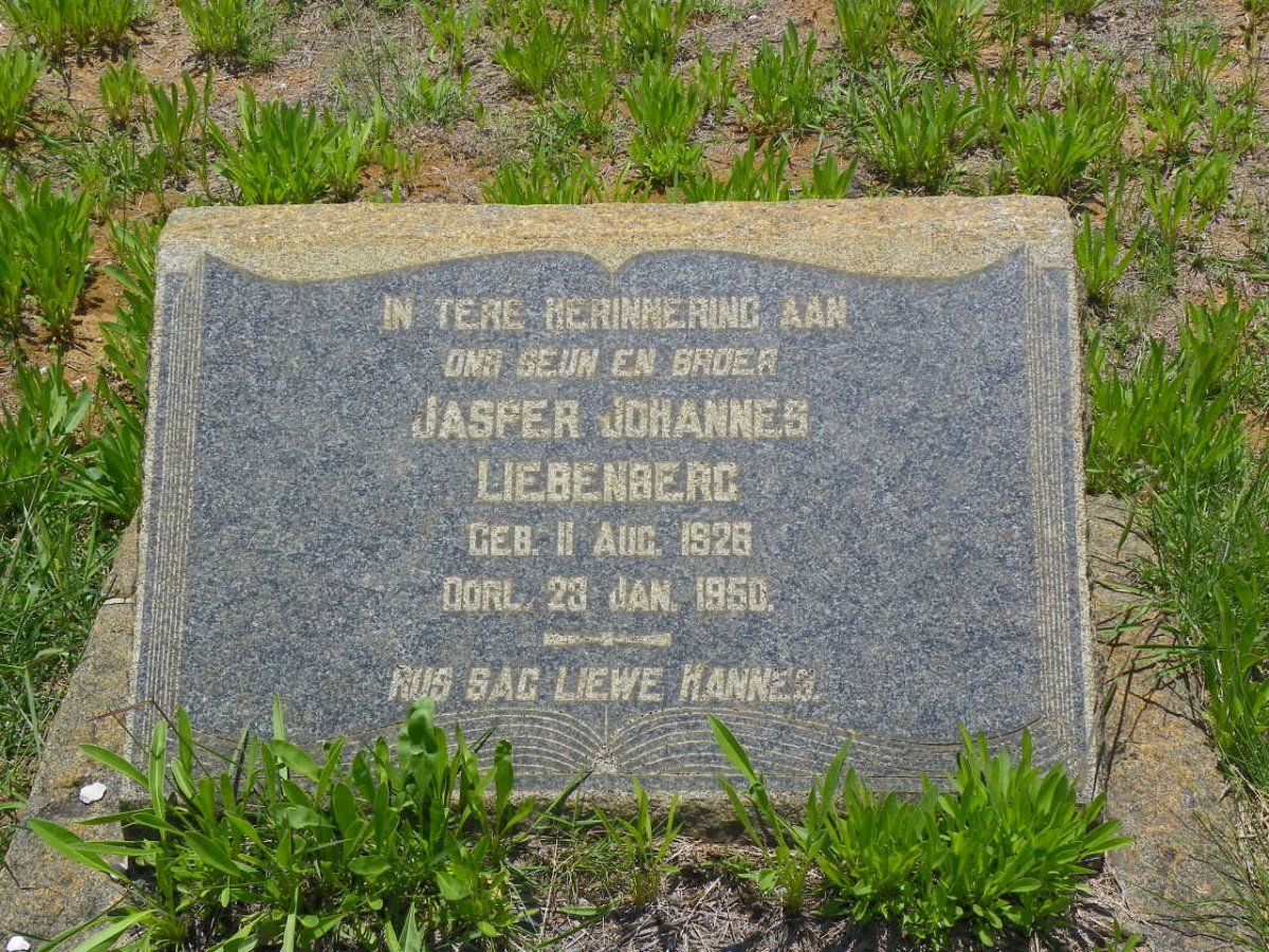 LIEBENBERG Jasper Johannes 1926-1950
