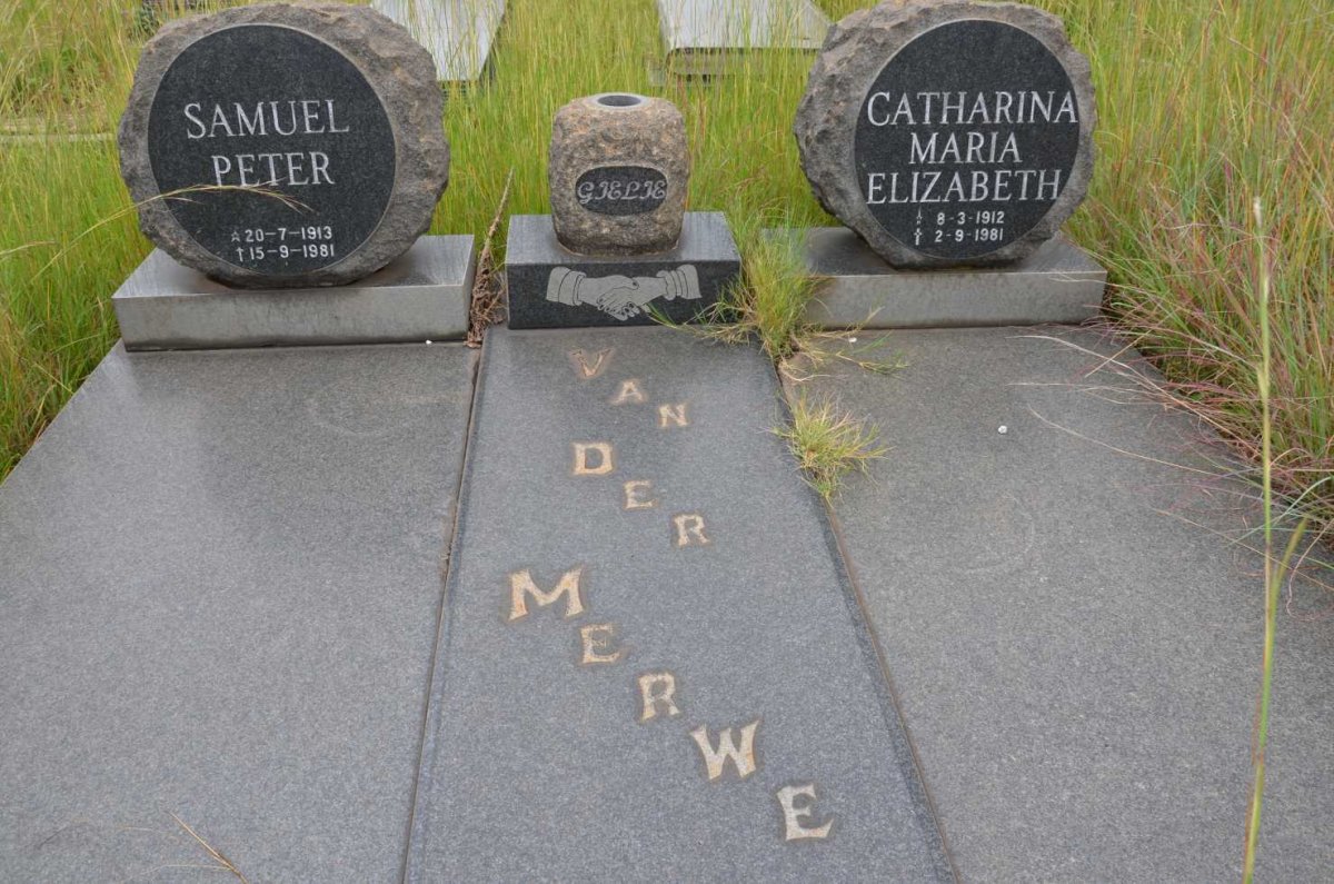 MERWE Samuel Peter, van der 1913-1981 &amp; Catharina Maria Elizabeth 1912-1981
