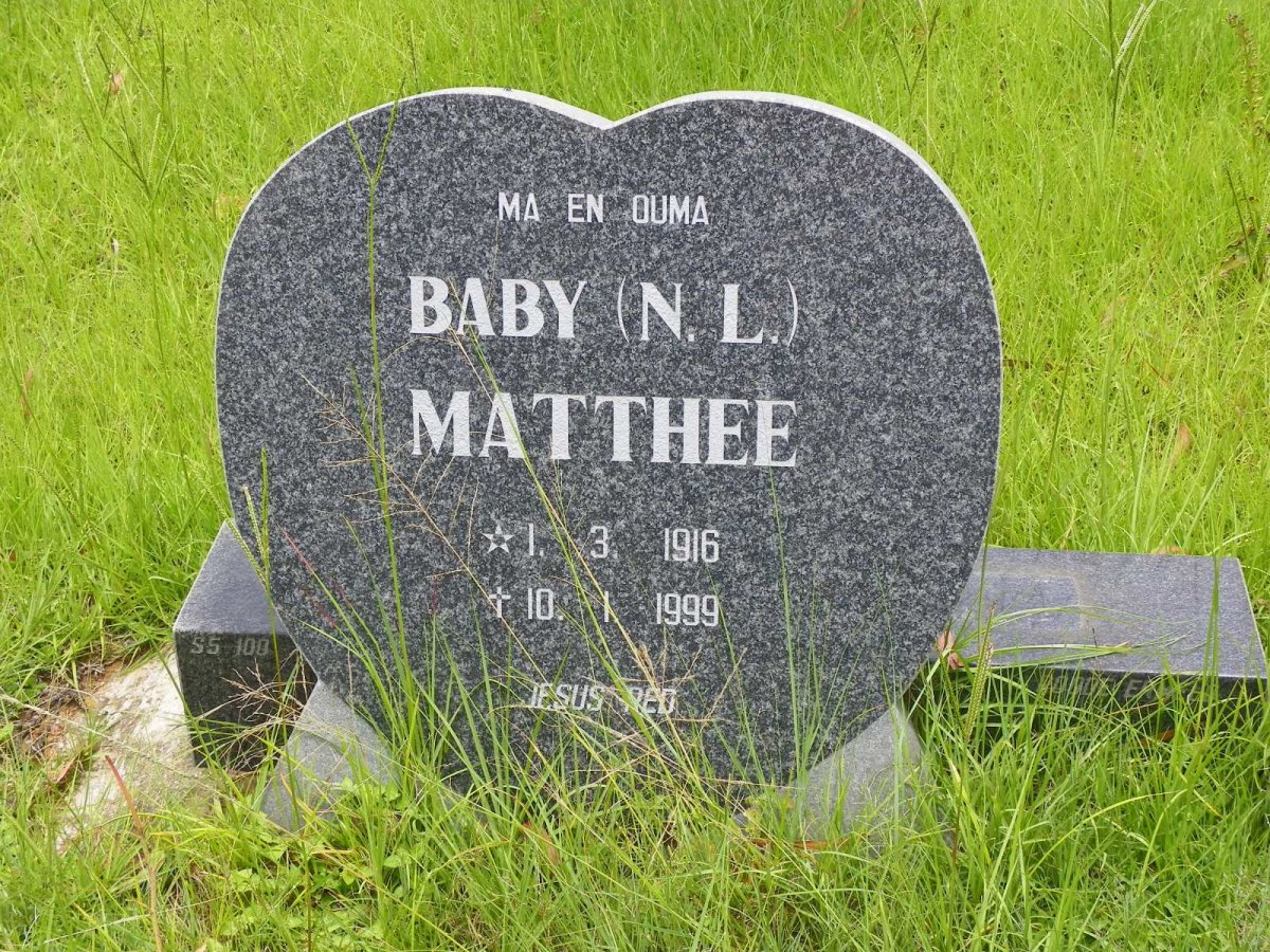 MATTHEE N.J. 1916-1999