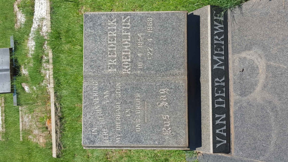 MERWE Frederik Roedolfus, van der 1954-1968