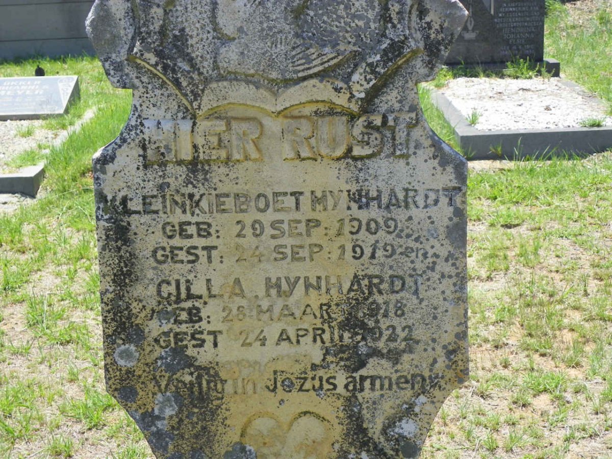MYNHARDT Kleinkieboet 1909-1919 :: MYNHARDT Cilla 1918-1922