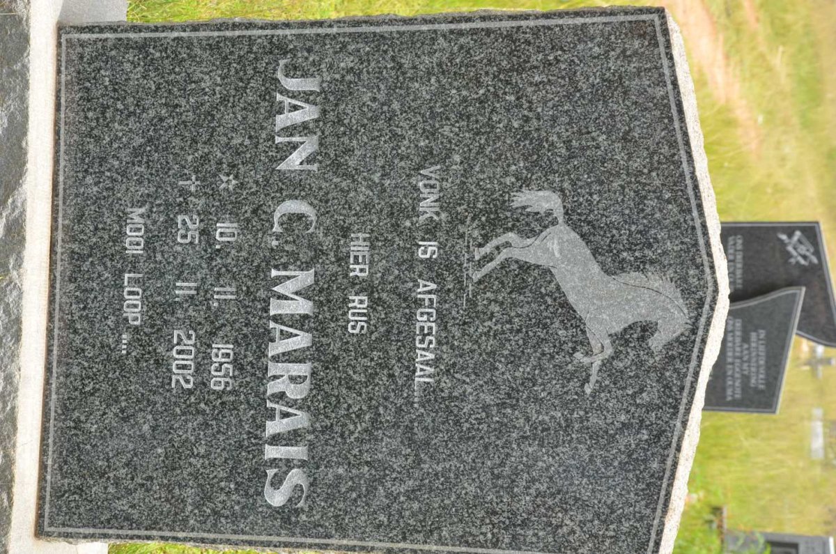 MARAIS Jan C. 1956-2002