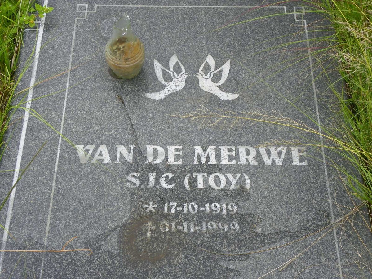 MERWE S.J.C., van de 1919-1999