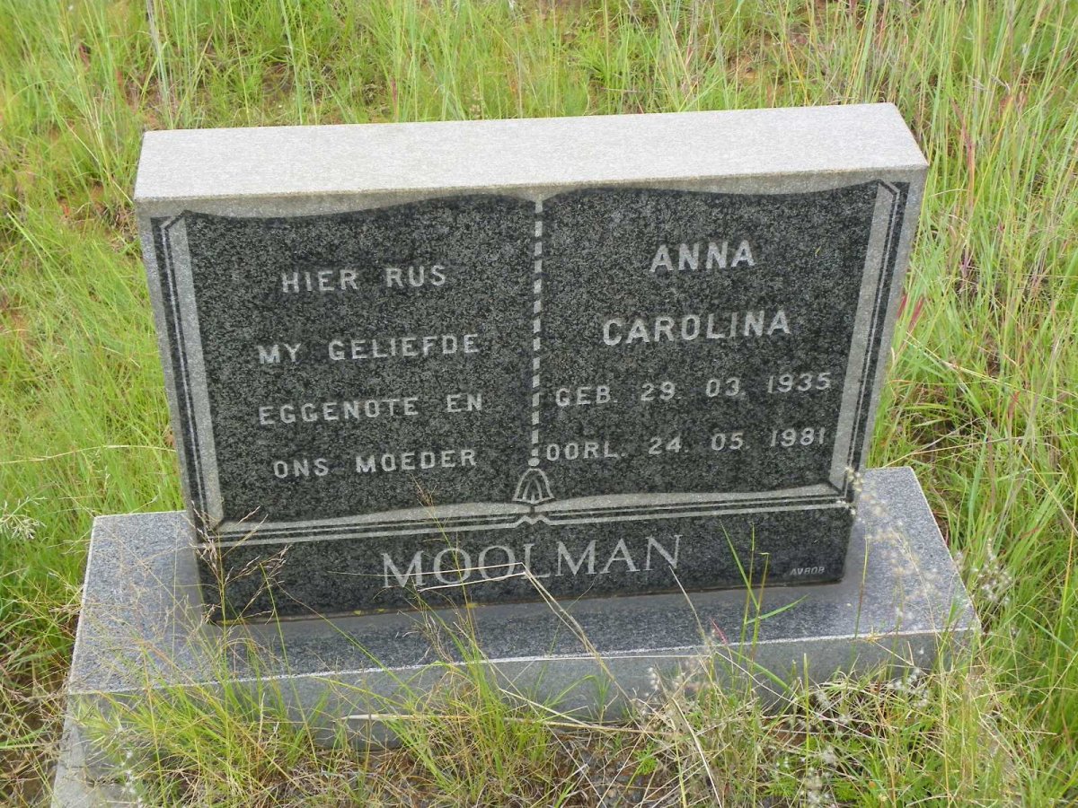 MOOLMAN Anna Carolina 1935-1981