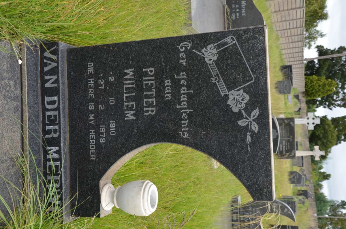 MERWE Pieter Willem, van der 1910-1978