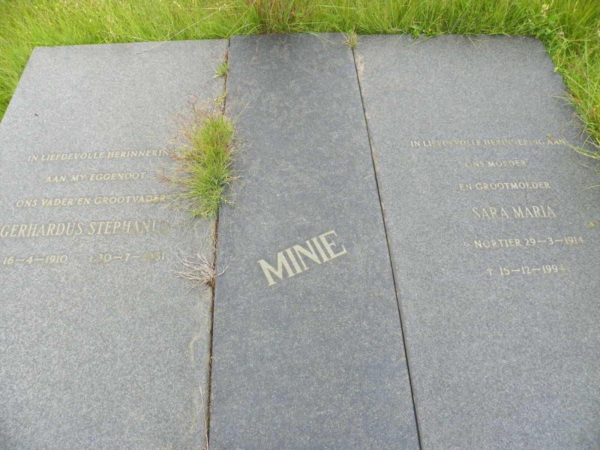 MINIE Gerhardus Stephanus 1910-1981 &amp; Sara Maria NORTIER 1914-1994