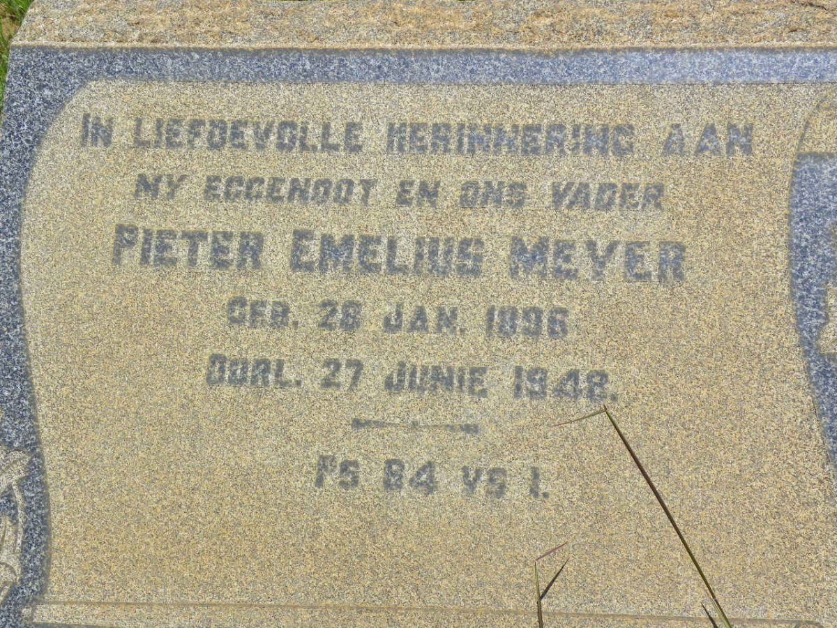 MEYER Pieter Emelius 1896-1948