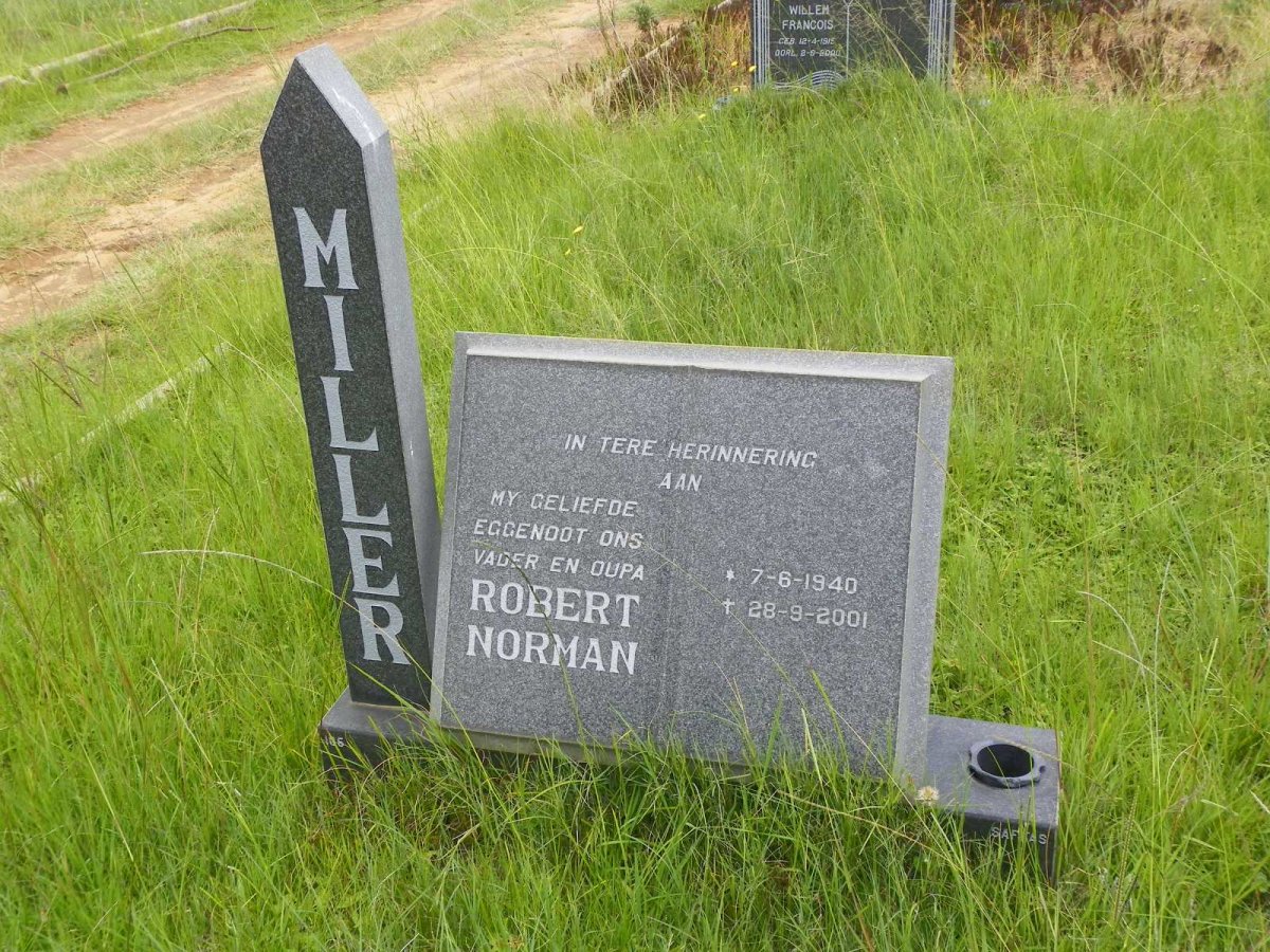 MILLER Robert Norman 1940-2001