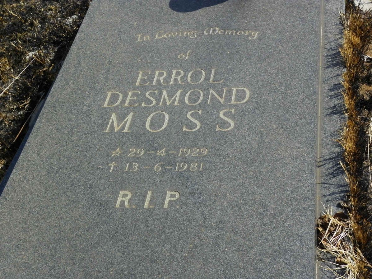 MOSS Errol Desmond 1929-1981