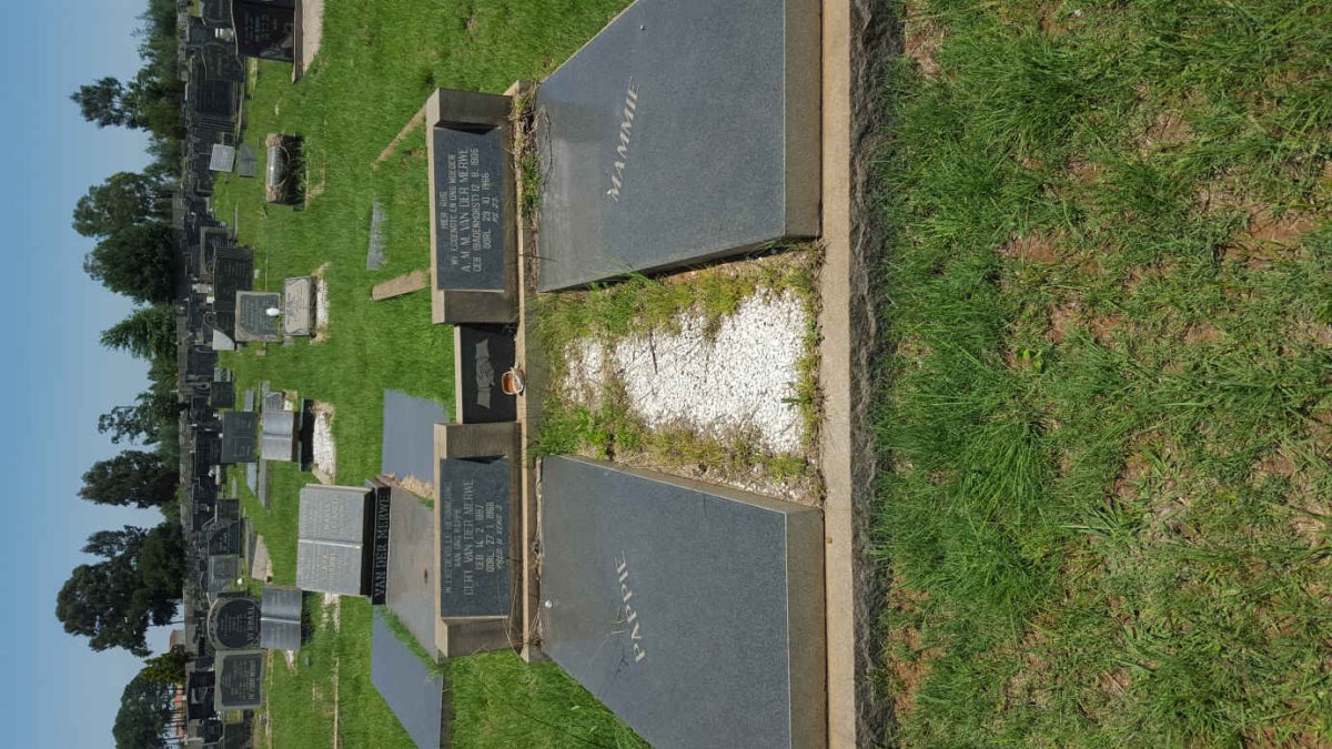 MERWE Gert, van der 1897-1968 &amp; A.M.M. BADENHORST 1905-1966