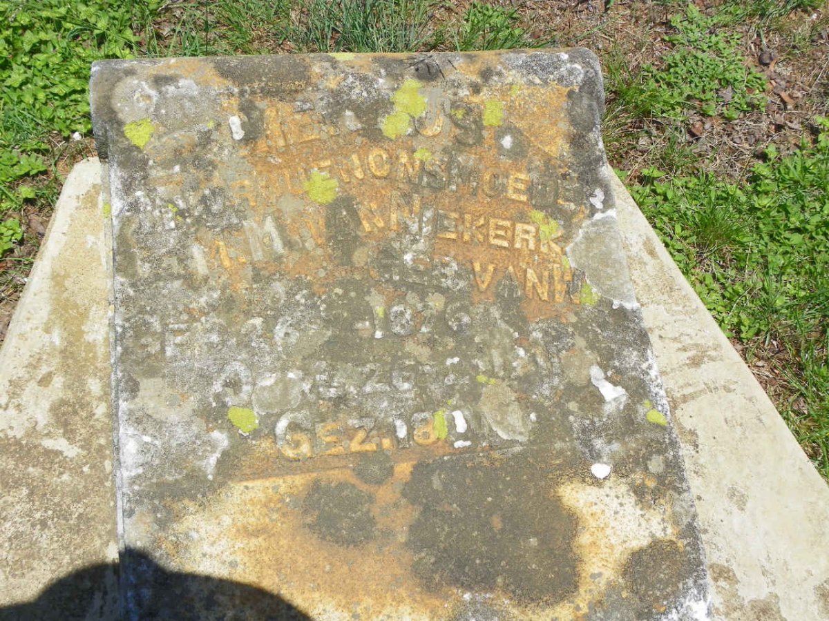 NIEKERK M.M., van nee VAN W? 1876-1911