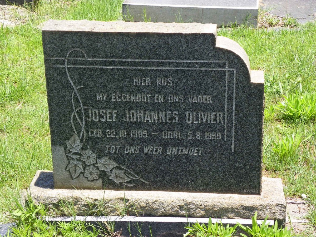 OLIVIER Josef Johannes 1905-1959
