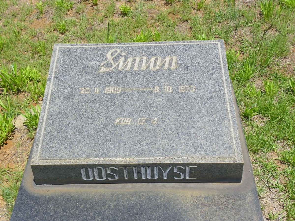 OOSTHUYSE Simon 1909-1973