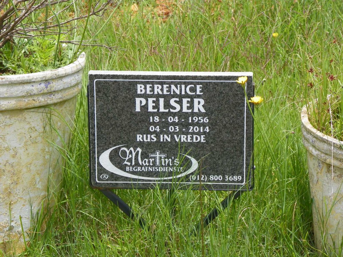 PELSER Berenice 1956-2014