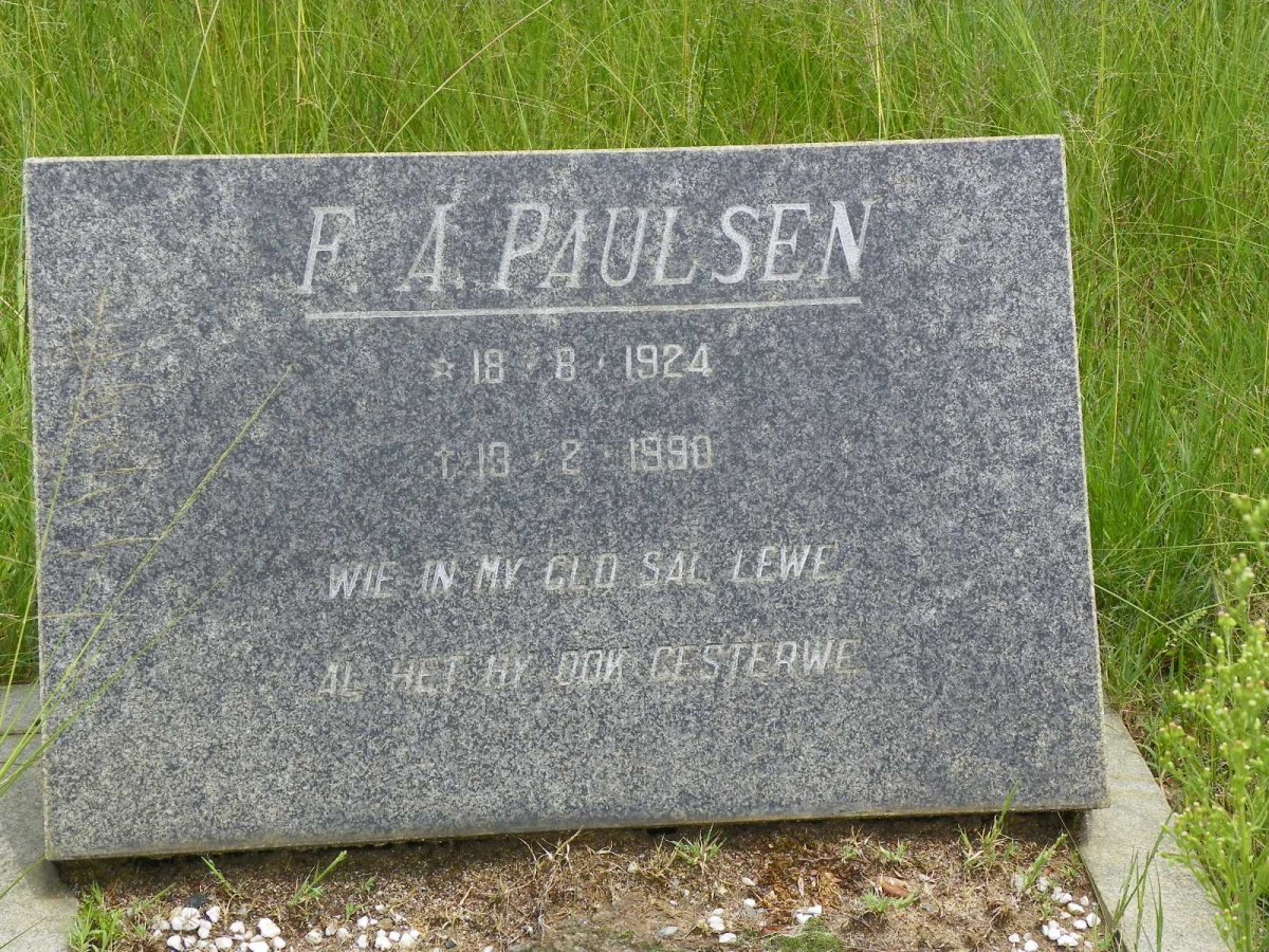 PAULSEN F.A. 1924-1990
