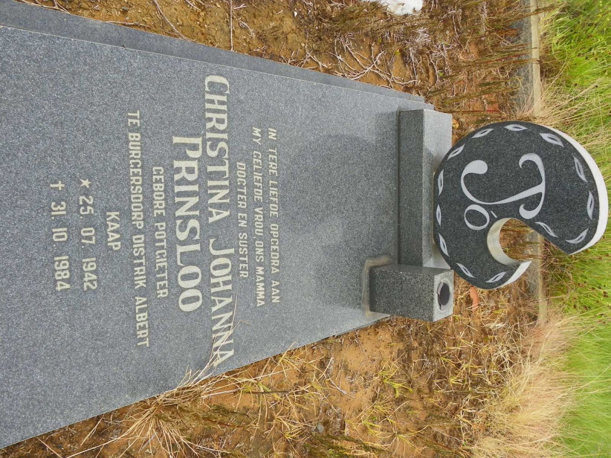 PRINSLOO Christina Johanna nee POTGIETER 1942-1984