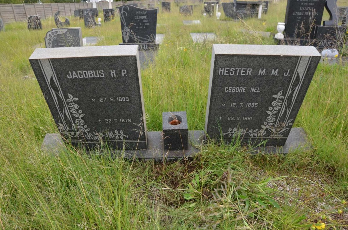 ? Jacobus H.P. 1889-1978 &amp; Hester M.M.J. NEL 1895-1981