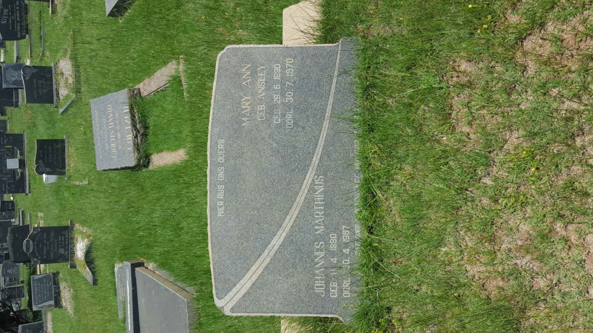 ? Johannes Marthinus 1880-1967 &amp; Mary Ann ANSLEY 1890-1970