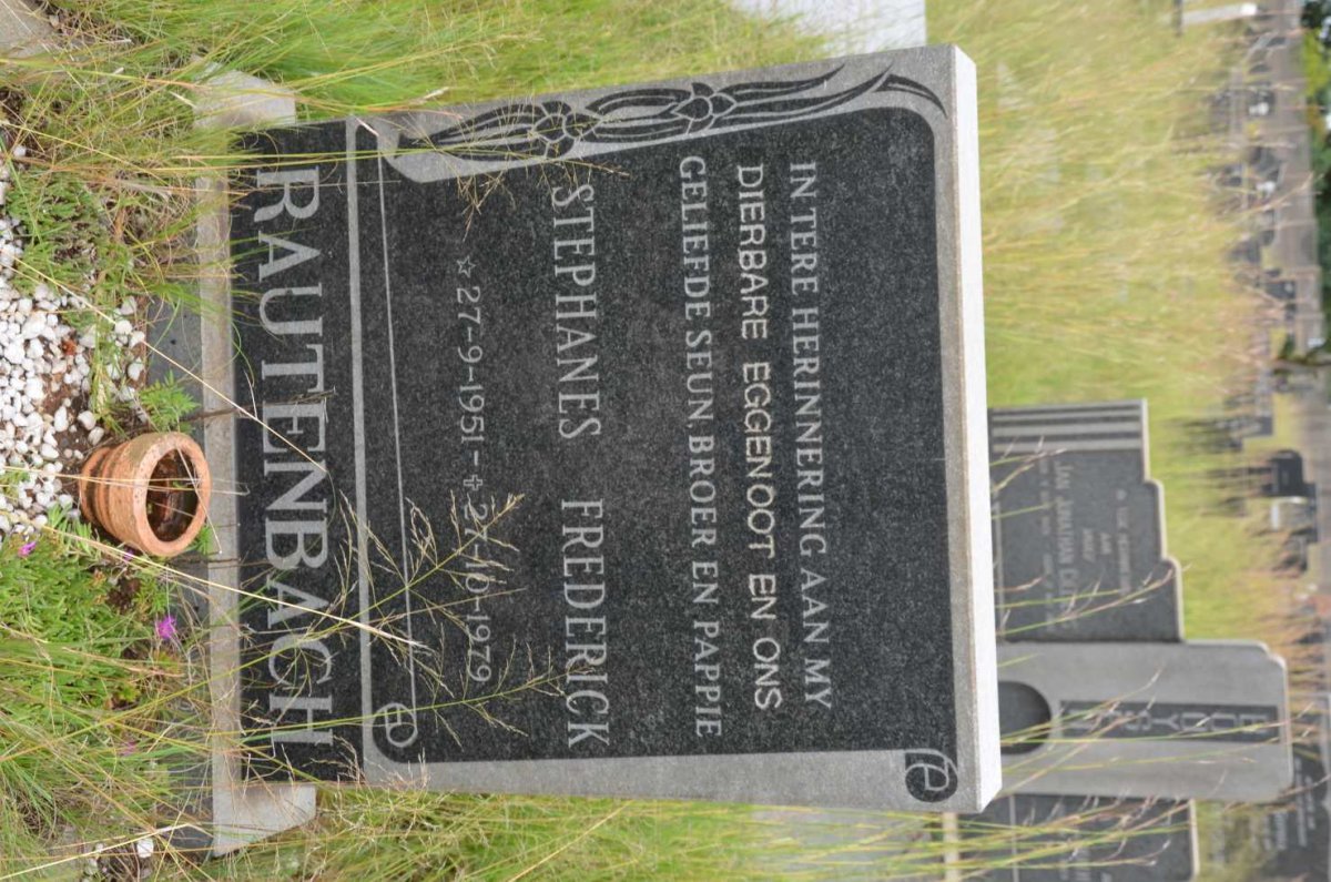 RAUTENBACH Stephanes Frederick 1951-1979