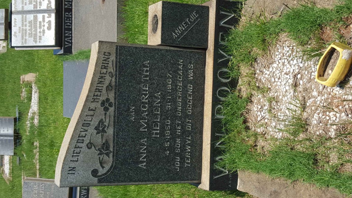 ROOYEN Anna Magrietha Helena, van 1950-1967