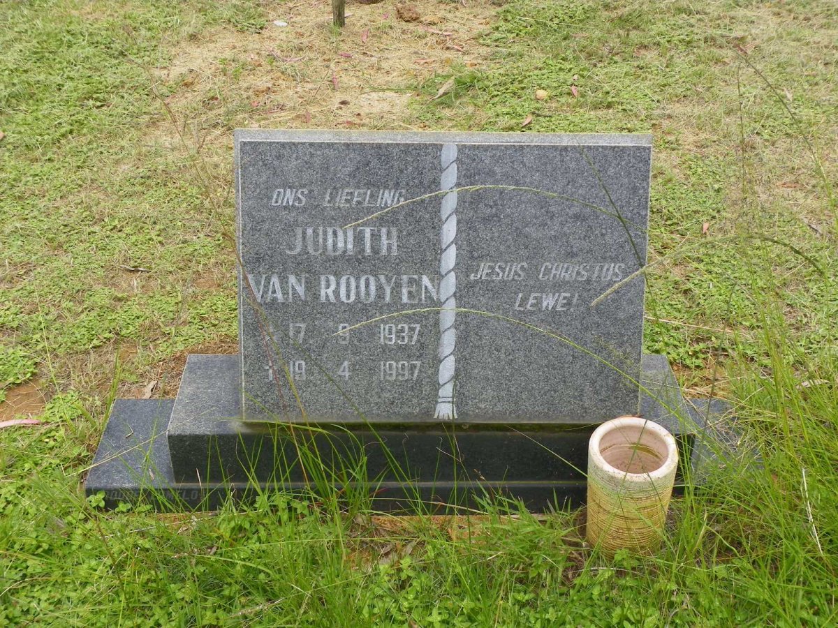 ROOYEN Judith, van 1937-1997