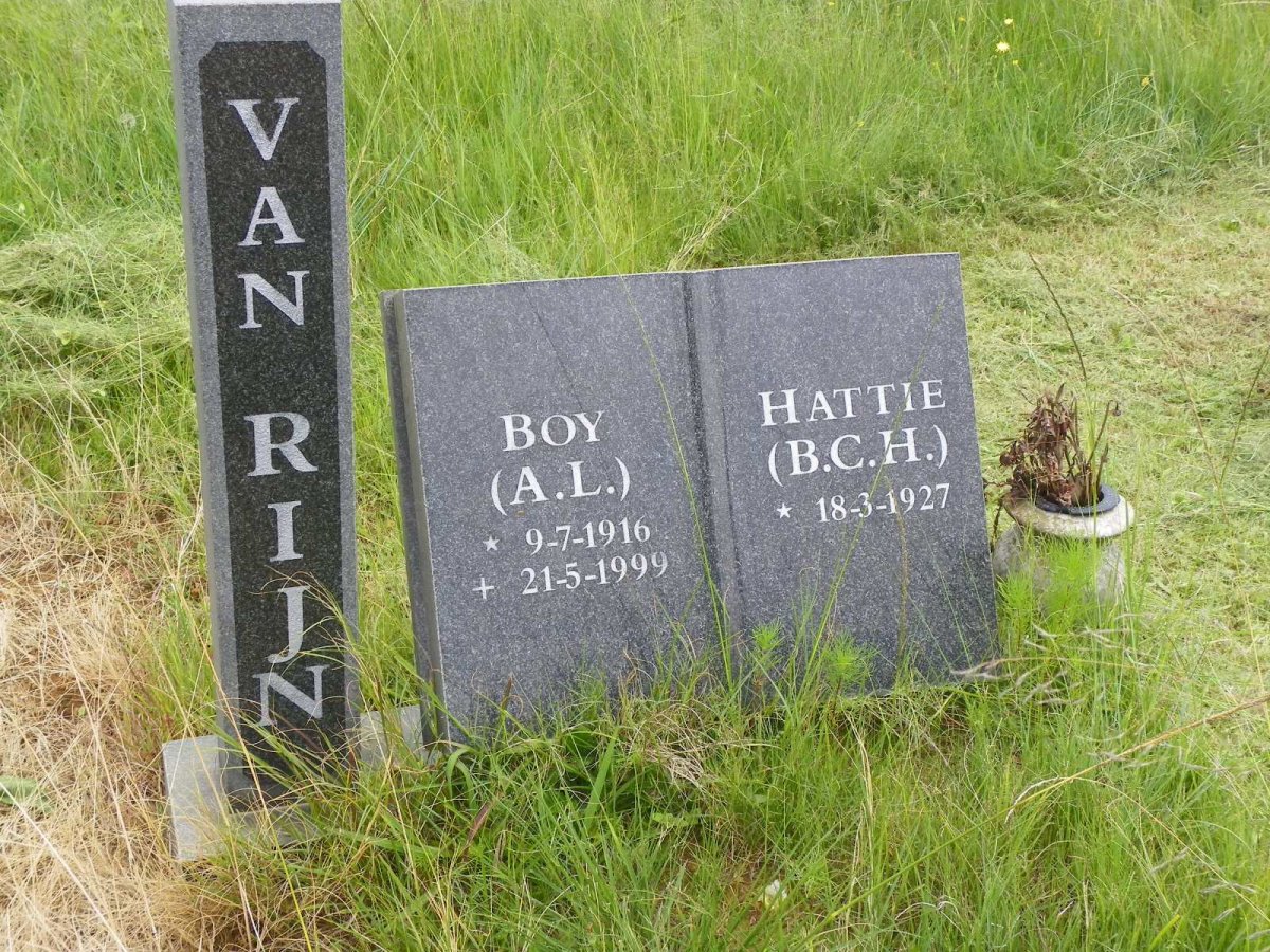 RIJN A.L., van 1916-1999 &amp; B.C.H. 1927-