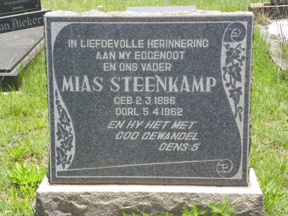 STEENKAMP Mias 1886-1962